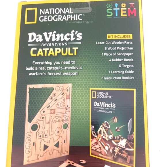 National Geographic-Labo Purple Crystal Lab + Da Vincis Catapult Stem Kits -New - Picture 3 of 10